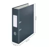 Leitz 180° Cosy dossier de alavanca Soft Touch 80 mm, A4, cartão, preto, superfície texturada, 600 folhas, 80 g/m²
