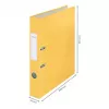 Leitz 180° Cosy dossier Soft Touch 50mm, A4, cartão, amarelo, superfície texturada, 350 folhas, 80 g/m²