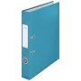 Leitz 180° Cosy dossier de alavanca Soft Touch 50mm, A4, cartão, azul, superfície texturada, 350 folhas, 80 g/m²