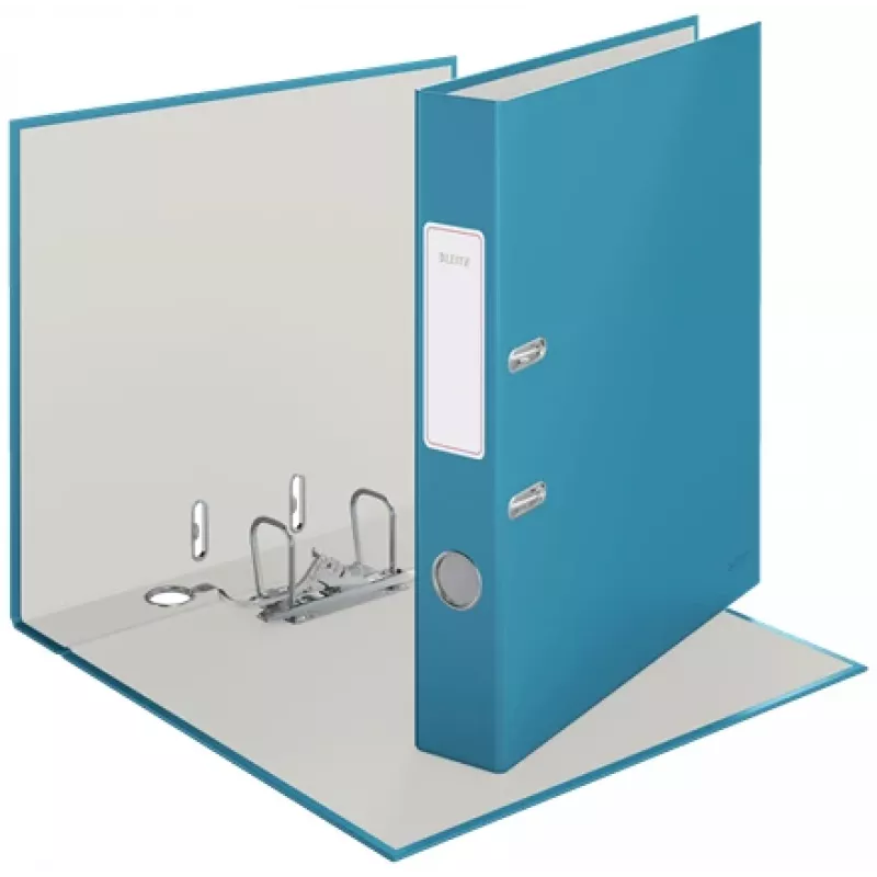 Leitz 180° Cosy dossier de alavanca Soft Touch 50mm, A4, cartão, azul, superfície texturada, 350 folhas, 80 g/m²