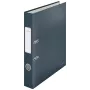 Leitz 180° Cosy dossier de argolas Soft Touch 50 mm, A4, cartão, preto, superfície texturada, 350 folhas, 80 g/m²