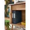 Leitz 180° Cosy dossier de argolas Soft Touch 50 mm, A4, cartão, preto, superfície texturada, 350 folhas, 80 g/m²