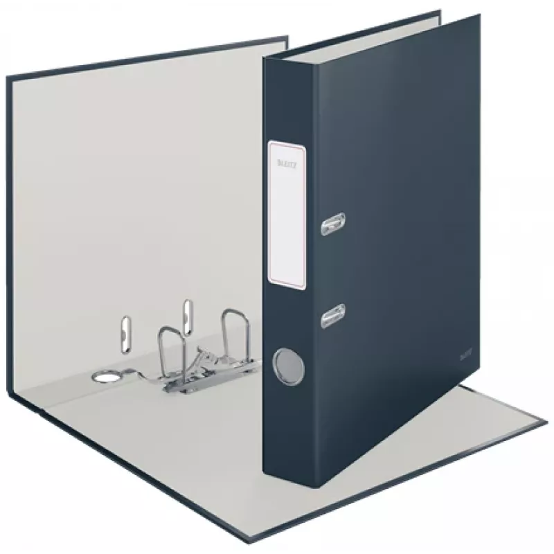 Leitz 180° Cosy dossier de argolas Soft Touch 50 mm, A4, cartão, preto, superfície texturada, 350 folhas, 80 g/m²