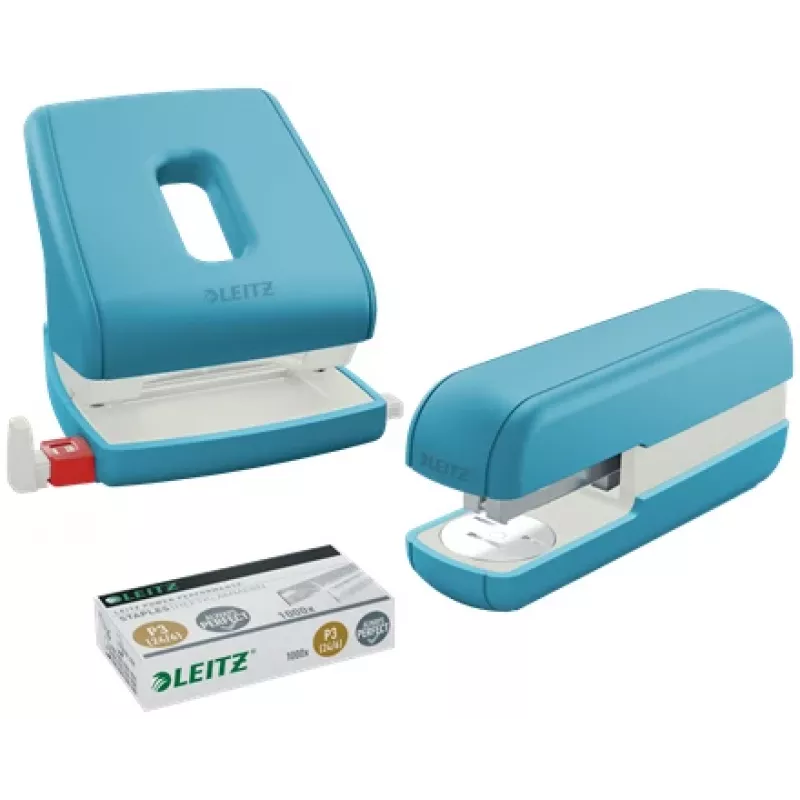 Leitz Cosy agrafador 30 folhas, 30 folhas, azul, agrafamento standard, 26/6, metal, plástico, 80 g/m²