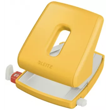 Leitz Cosy perfurador 2 furos 30 folhas, amarelo, plástico, 8 cm, 5,5 mm, A4