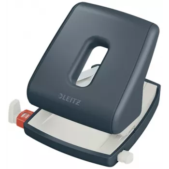 Leitz Cosy perfurador 2 furos 30 folhas, 30 folhas, preto, plástico, 8 cm, 5,5 mm, A4, A5, A6, Folio, US-Quart, 8 x 8 x 8 cm