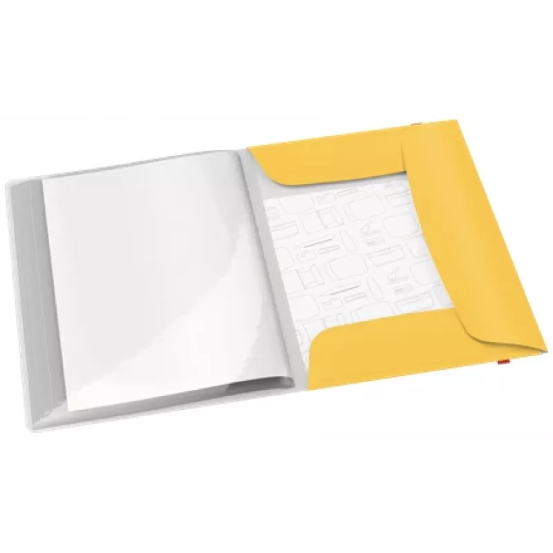 Leitz Cosy Mobile Display Book Plus, amarelo, polipropileno (PP), 20 bolsas, vertical, A4, 231 mm