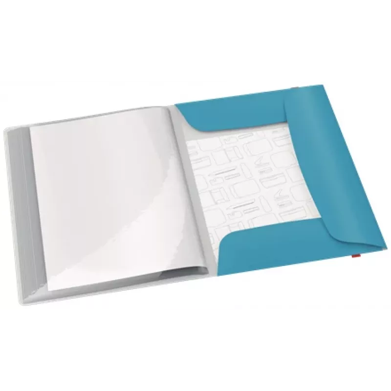 Leitz Cosy Mobile Display Book Plus, azul, polipropileno (PP), 20 bolsas, vertical, A4, 231 mm