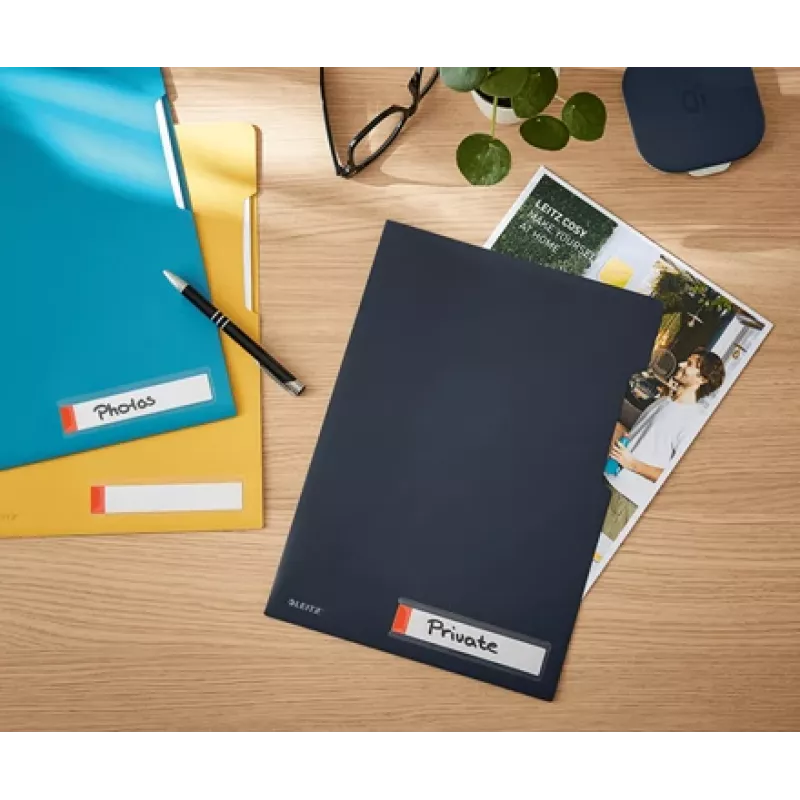 Leitz Cosy Privacy Folder, pasta de arquivo convencional, A4, polipropileno (PP), preto, mate, vertical