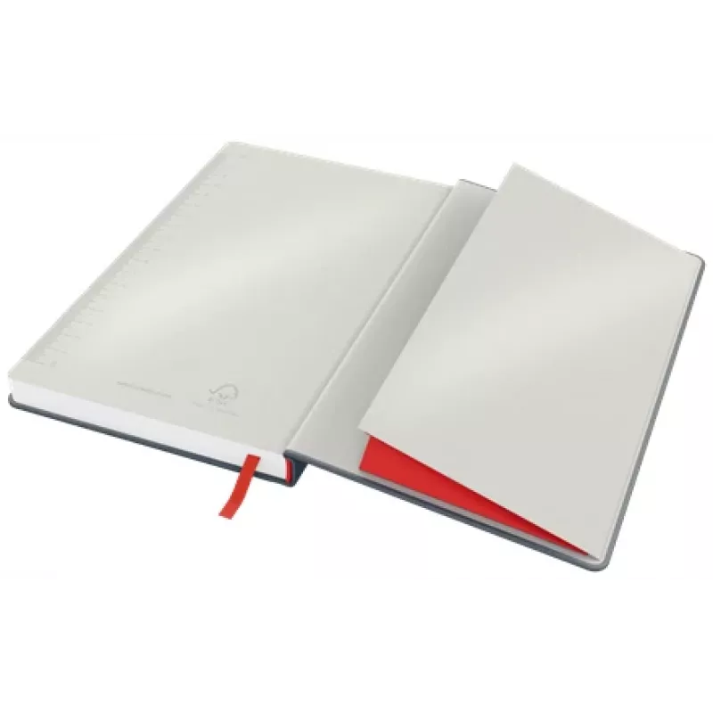 Leitz Cosy caderno Soft Touch pautado com capa dura, monocolor, preto, A5, 80 folhas, mate, 100 g/m²