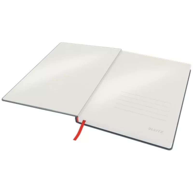 Leitz Cosy caderno Soft Touch quadriculado com capa dura, monocromático, preto, B5, 80 folhas, mate, 100 g/m²