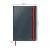Leitz Cosy caderno Soft Touch quadriculado com capa dura, monocromático, preto, B5, 80 folhas, mate, 100 g/m²