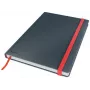 Leitz Cosy caderno Soft Touch pautado com capa dura, monocromático, preto, B5, 80 folhas, mate, 100 g/m²