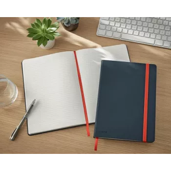 Leitz Cosy caderno Soft Touch pautado com capa dura, monocromático, preto, B5, 80 folhas, mate, 100 g/m²