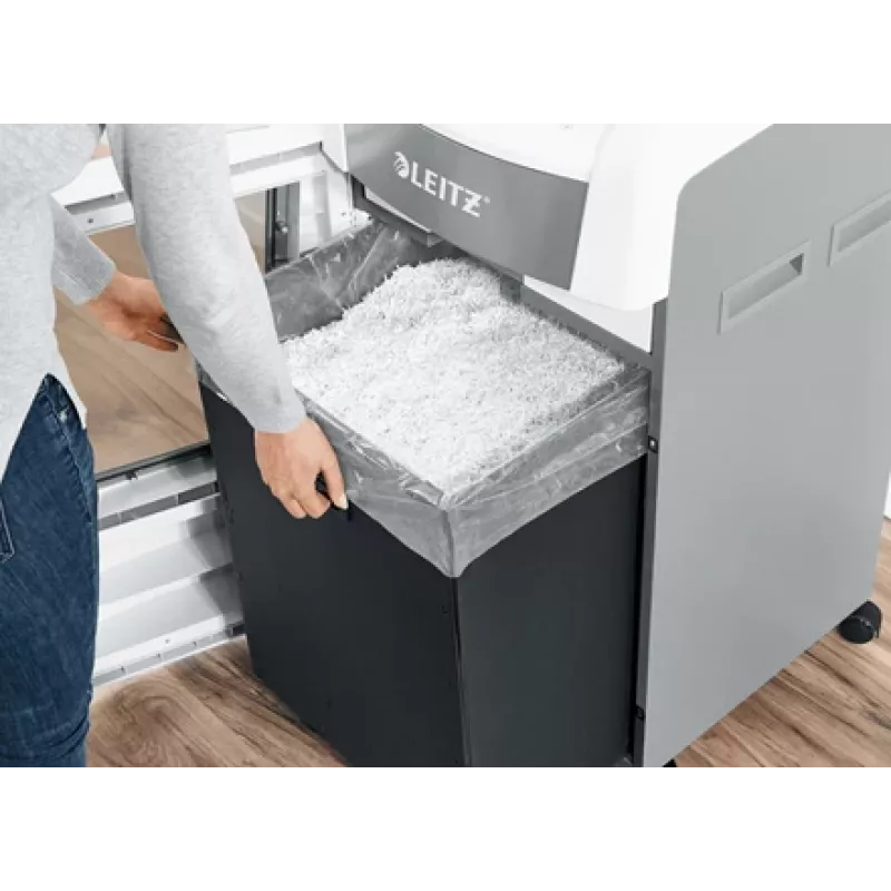 Leitz IQ Autofeed sacos de plástico para destruidora de documentos, embalagem de 20, sacos, 175 L, transparente, 300 mm, 1 mm, 500 mm