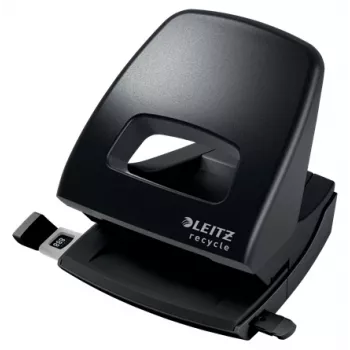 Leitz NeXXt Recycle perfurador, 30 folhas, preto, plástico, 8 cm, 5,5 mm, A6