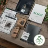 Leitz NeXXt Recycle perfurador, 30 folhas, preto, plástico, 8 cm, 5,5 mm, A6