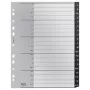 Leitz 12070000 separador alfabético separador alfabético polipropileno (PP) preto, branco