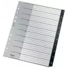 Leitz Recycle índice, PP, extralargo, separador numérico, polipropileno (PP), preto, branco, vertical, A4 Maxi, 160 g/m²