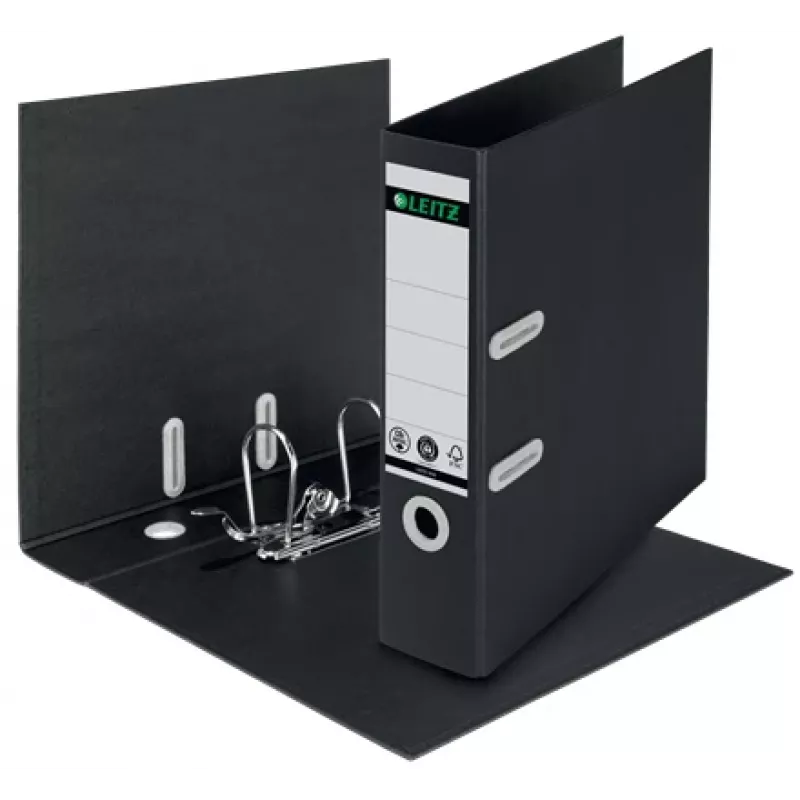 Leitz 180° Recycle dossier de arquivo, A4, cartão, preto, 600 folhas, 80 g/m², 320 mm