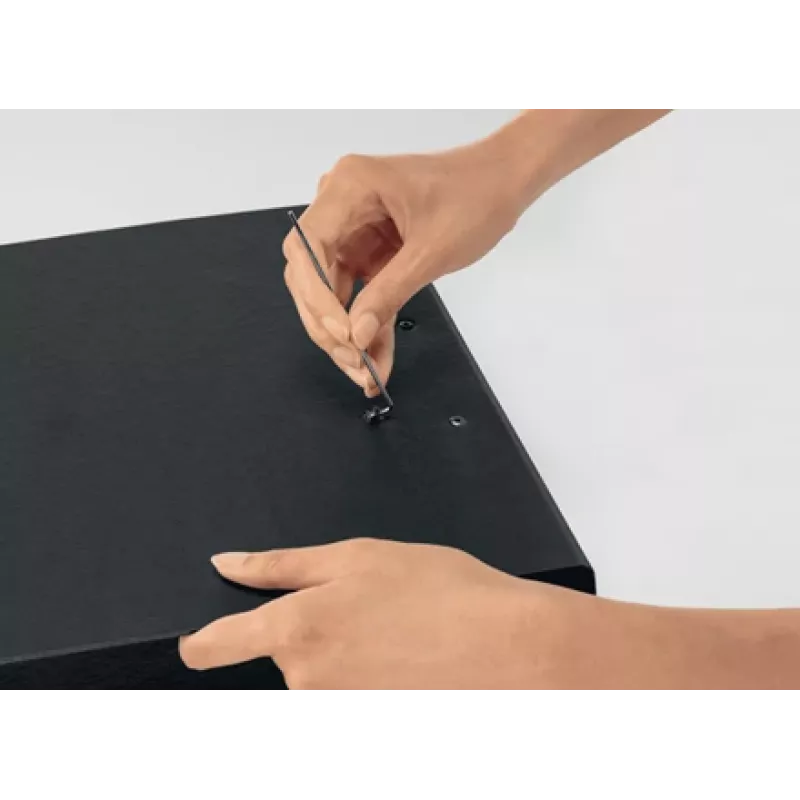 Leitz 180° Recycle dossier de arquivo, A4, cartão, preto, 600 folhas, 80 g/m², 320 mm
