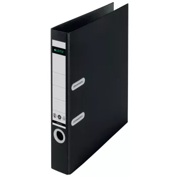 Leitz 180° Recycle dossier de alavanca, A4, cartão, preto, 350 folhas, 80 g/m², 320 mm