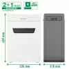Leitz IQ Protect Premium destruidora de documentos 10X P4, 4 x 40 mm, 18 L, 150 folhas, 55 dB, touch, 10 folhas