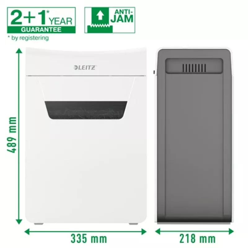 Leitz IQ Protect Premium destruidora de documentos 10X P4, 4 x 40 mm, 18 L, 150 folhas, 55 dB, touch, 10 folhas