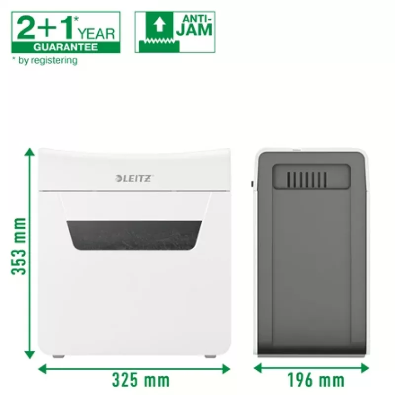 Leitz IQ Protect Premium destruidora de documentos 3M P5, corte micro, 2 x 15 mm, 10 L, 125 folhas, 55 dB, touch