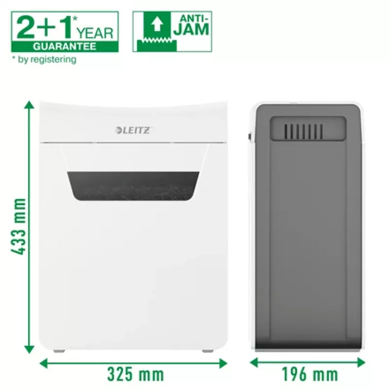 Leitz IQ Protect Premium destruidora de documentos 4M P5, corte micro, 2 x 15 mm, 14 L, 150 folhas, 55 dB, touch