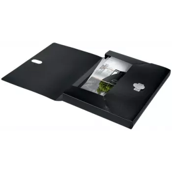 Leitz Recycle Box File, pasta de assinaturas, A4, polipropileno (PP), preto, mate, 250 folhas