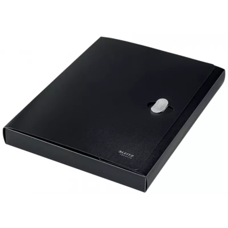 Leitz Recycle Box File, pasta de assinaturas, A4, polipropileno (PP), preto, mate, 250 folhas