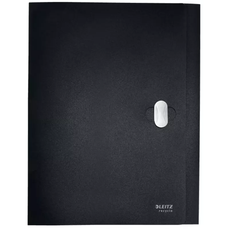 Leitz Recycle Box File, pasta de assinaturas, A4, polipropileno (PP), preto, mate, 250 folhas