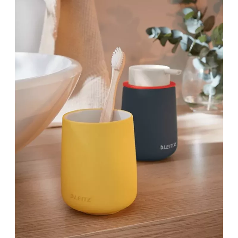 Leitz Cosy porta-canetas, amarelo, cerâmica, rapaz/rapariga, 8,7 cm, 105 mm, 240 g