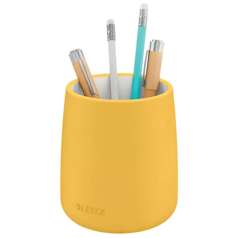 Leitz Cosy porta-canetas, amarelo, cerâmica, rapaz/rapariga, 8,7 cm, 105 mm, 240 g