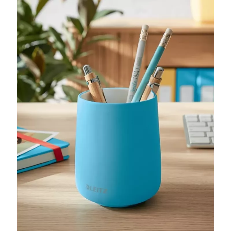 Leitz Cosy porta-canetas, azul, cerâmica, rapaz/rapariga, 8,7 cm, 105 mm, 240 g