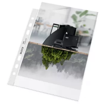 Leitz Recycle bolsa A5, 150 x 210 mm (A5), transparente, polipropileno (PP), mate, vertical, 0,1 mm