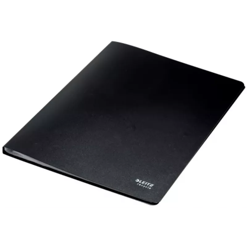 Leitz Recycle dossier de argolas, preto, polipropileno (PP), 20 bolsas, A4, 231 mm, 310 mm