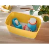 Leitz MyBox Cosy Small com tampa, caixa de arrumação, caixa de arrumação, amarelo, retangular, plástico, monocromático, amarelo