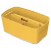 Leitz MyBox Cosy Small com tampa, caixa de arrumação, caixa de arrumação, amarelo, retangular, plástico, monocromático, amarelo
