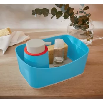 Leitz MyBox Cosy bacia de arrumação, caixa de arrumação, azul, retangular, plástico, monocromático, interior