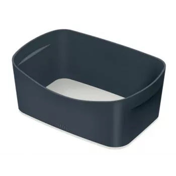Leitz MyBox Cosy bacia de arrumação, caixa de arrumação, cinzento, retangular, plástico, monocromático, interior