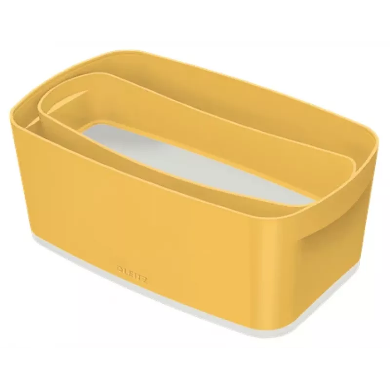 Leitz MyBox Cosy tabuleiro organizador comprido, arrumação, caixa de arrumação, amarelo, retangular, plástico, monocromático, 307 mm
