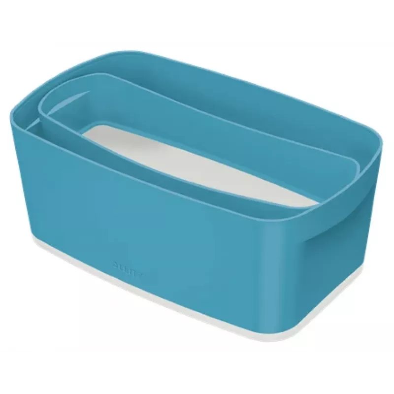 Leitz MyBox Cosy tabuleiro organizador comprido, arrumação, caixa de arrumação, azul, retangular, plástico, monocromático, 307 mm