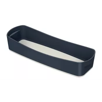 Leitz MyBox Cosy tabuleiro organizador comprido, arrumação, caixa de arrumação, cinzento, retangular, plástico, de uma só cor, interior
