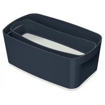 Leitz MyBox Cosy tabuleiro organizador comprido, arrumação, caixa de arrumação, cinzento, retangular, plástico, de uma só cor, interior