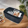 Leitz MyBox Cosy tabuleiro organizador comprido, arrumação, caixa de arrumação, cinzento, retangular, plástico, de uma só cor, interior