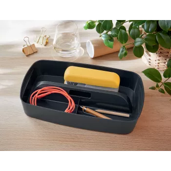 Leitz MyBox Cosy tabuleiro organizador com pega pequeno, arrumação, cinzento, plástico, 307 mm, 181 mm, 56 mm, 300 g