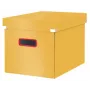 Leitz Click & Store Cosy Cube Large caixa de arrumação, caixa de arrumação, amarelo, retangular, cartão, de uma só cor, interior