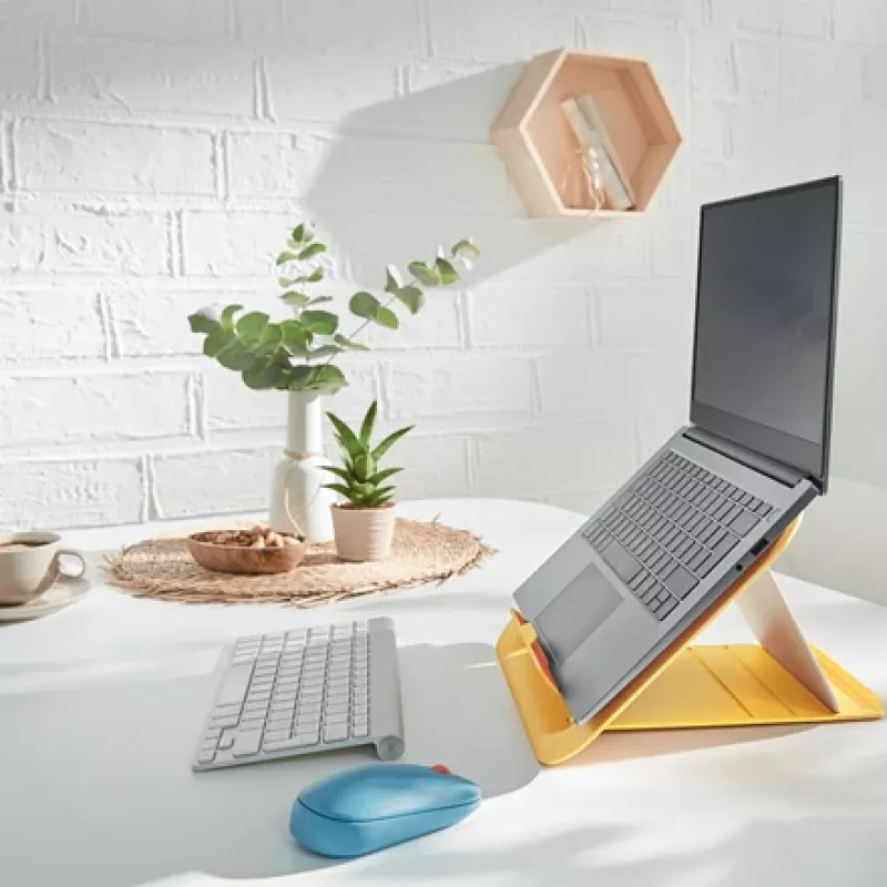 Leitz Ergo Cosy suporte para portátil ajustável, 80 % plástico reciclado